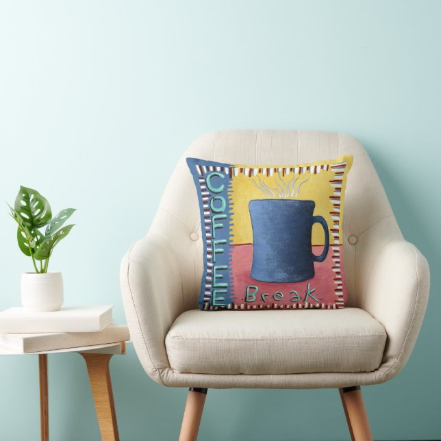 Kaffeepause Kissen (Stuhl )