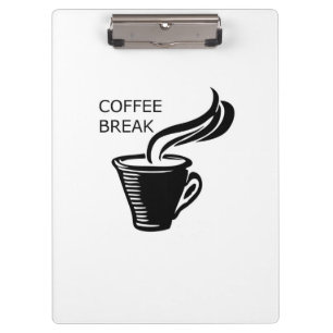 Kaffeepause Klemmbrett