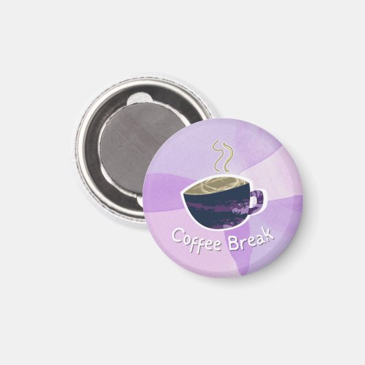 Kaffeepause Magnet (Vorderseite/Rückseite)
