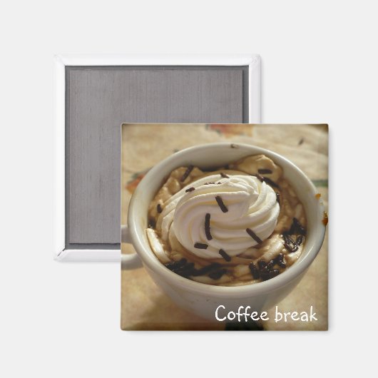 Kaffeepause Magnet (Vorderseite/Rückseite)