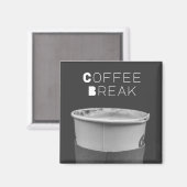 Kaffeepause Magnet (Vorderseite/Rückseite)