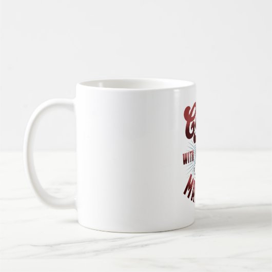 Kaffeepause mit belgianischen Malinois, lustig Kaffeetasse (Links)