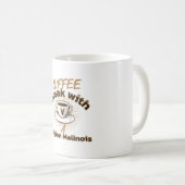 Kaffeepause mit einem belgischen Malinois Kaffeetasse (VorderseiteRechts)