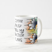 Kaffeepause mit meinen Lieblings-Klauen Kaffeetasse (VorderseiteRechts)