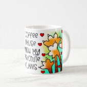 Kaffeepause mit meinen Lieblings-Klauen Kaffeetasse (VorderseiteRechts)
