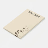 Kaffeepause nach dem IT-System Post-it Klebezettel (angewinkelt)