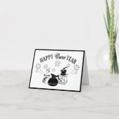 Kaffeepause Neue Jahre Kleine Mitteilungskarten (Vorderseite)