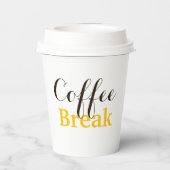 Kaffeepause Pappbecher (Rückseite)