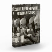 Kaffeepause Pause von Alien Entführungen Fotoblock (Links)