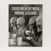 Kaffeepause Pause von Alien Entführungen Puzzle (Vertikal)