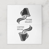 Kaffeepause Platzkarte (Außenseite Aufgefaltet)