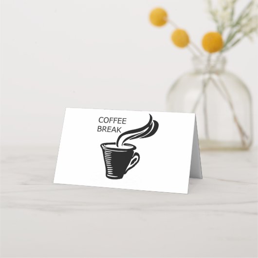 Kaffeepause Platzkarte (Vorderseite)