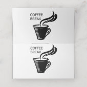 Kaffeepause Platzkarte (Innenseite Aufgefaltet)