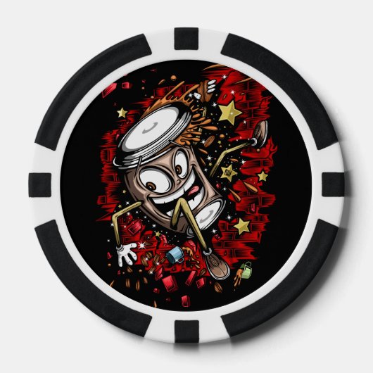 Kaffeepause Pokerchips (Vorderseite)