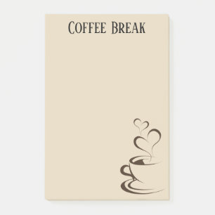 Kaffeepause Post-It Notizen