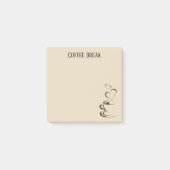 Kaffeepause-Post-It-Notizen Post-it Klebezettel (Vorderseite)