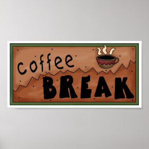 Kaffeepause Poster