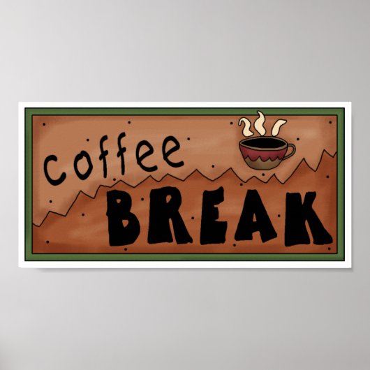 Kaffeepause Poster (Vorne)