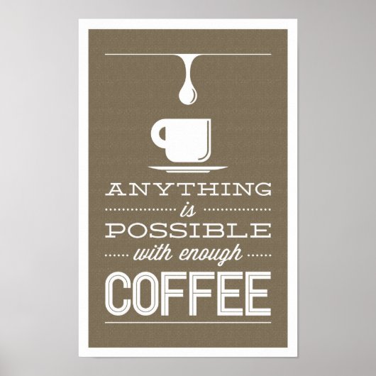 Kaffeepause Poster (Vorne)