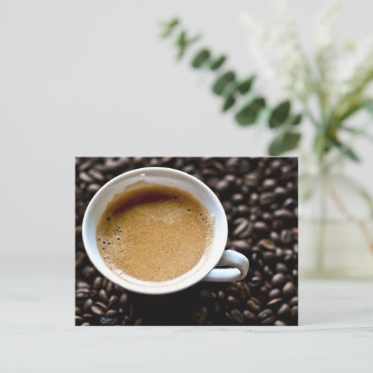 Kaffeepause Postkarte (Stehend Vorderseite)