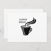 Kaffeepause Postkarte (Vorne/Hinten)