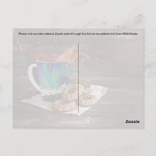 Kaffeepause - Postkarte (Rückseite)