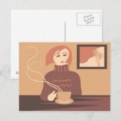 Kaffeepause Postkarte (Vorne/Hinten)