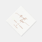 Kaffeepause Probe am Abend vor Hochzeit Serviette (Ecke)