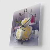 Kaffeepause Quadratische Wanduhr (Winkel)