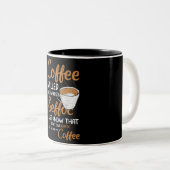 Kaffeepause rückwärts Zwei-Tone-Tasse Zweifarbige Tasse (VorderseiteRechts)