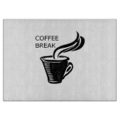 Kaffeepause Schneidebrett (Vorderseite)