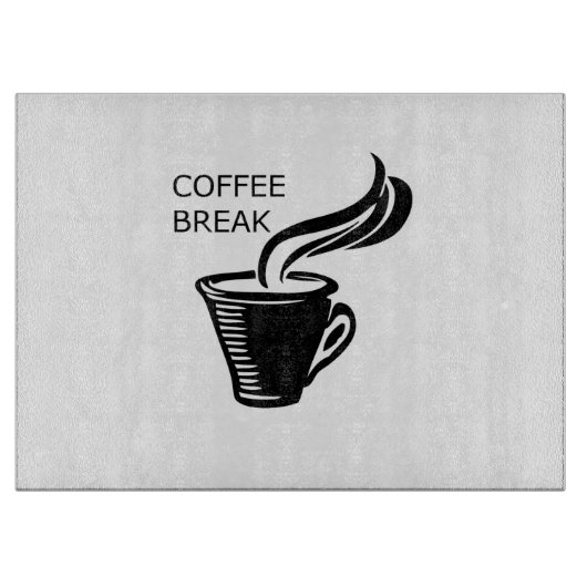 Kaffeepause Schneidebrett (Vorderseite)