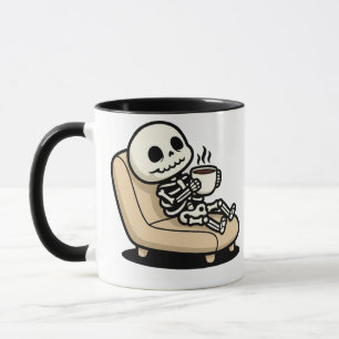 Kaffeepause – Sensenmann Dark Humor Kaffee Tasse
