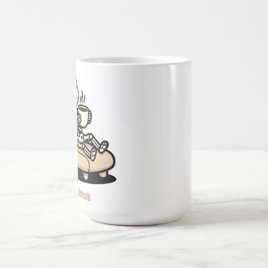 Kaffeepause – Sensenmann Dunkler Humor Kaffee Kaffeetasse (Mittel)