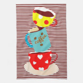 Kaffeepause-Streifen Handtuch (Vertikal)