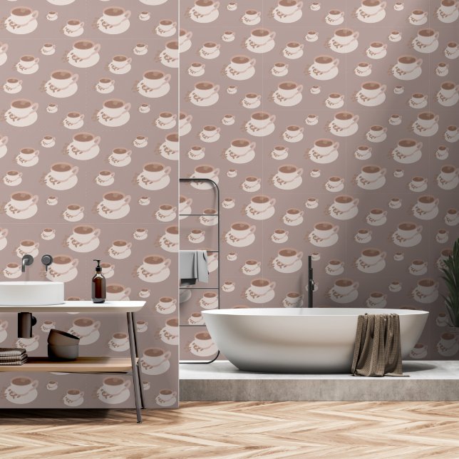 Kaffeepause Tapete (Badezimmer)