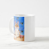 Kaffeepause-Tasse der Katze Kaffeetasse (Vorderseite Links)