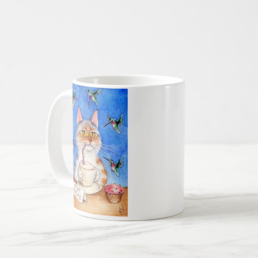Kaffeepause-Tasse der Katze Kaffeetasse (Vorderseite Links)