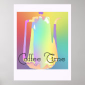Kaffeepause Time Pastel Poster (Vorne)