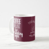 Kaffeepause – Tolle Ideen – Burgund Kaffeetasse (Vorderseite Links)