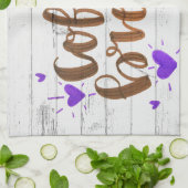 Kaffeepause Typografie Geschirrtuch (Gefaltet)