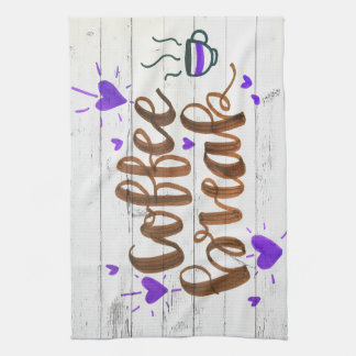 Kaffeepause Typografie Geschirrtuch