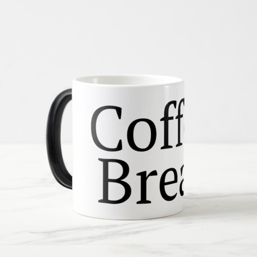 Kaffeepause Verwandlungstasse (Vorderseite Links)