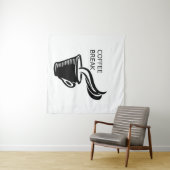 Kaffeepause Wandteppich (Beispiel (Horizontal))