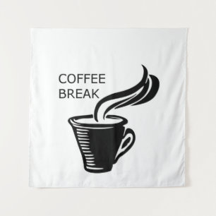 Kaffeepause Wandteppich