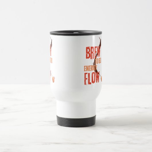 Kaffeepause zum Energiefluss Reisebecher (Mittel)