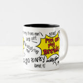 Kaffeepause Zweifarbige Tasse (VorderseiteRechts)