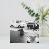 Kaffeepausen in NYC Postkarte (Stehend Vorderseite)