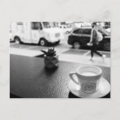 Kaffeepausen in NYC Postkarte (Vorderseite)