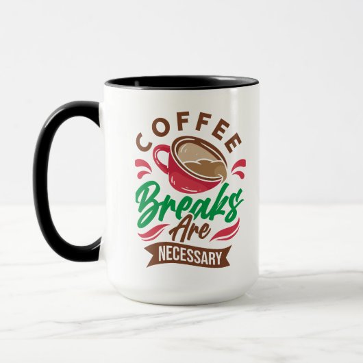 Kaffeepausen sind notwendig tasse (Links)